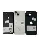 Three pre-owned Apple iPhones sold for parts (All iCloud account locked, sold for parts only).