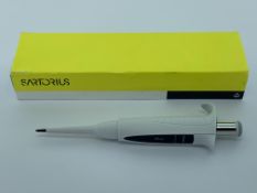 An as New Sartorius Pipette Plus Manual Single Channel 10µl Fixed Volume (REF: 728520).