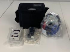 As new Amplivox Otosure Screening Audiometer with Audiocups and a Travel Bag.