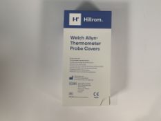 Twelve boxes of as new Hillrom Welch Allyn Thermometer Probe Covers (1000 per box).