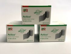 Thirty Five Actico Cohesive Inelastic Bandages (REF 88307) 4cm x 6m. As new (EXP 2026/02/28)