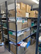 A large quantity of assorted expired medical items on four shelves (Please Note: these items have ex