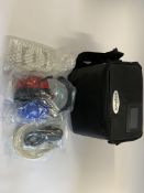 As new Amplivox Otosure Screening Audiometer with Audiocups and a travel bag.