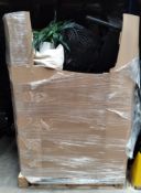 A pallet of customer returns and end of line stock from a well known supermarket chain.