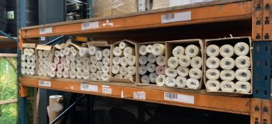 An assortment of wallpaper to include BN Coverings and Norwall , approximately 100 rolls.