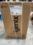 An Igenix IG348R white under counter fridge (sold as seen).