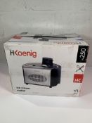 A preowned Hoenig 1.5L ice-cream maker EU Plug (box unsealed).