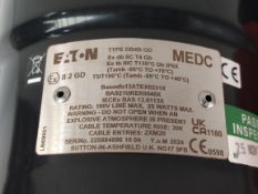 Two EATON Type DB4B Series electric sounders for use in hazardous locations (REF: 1x DB4B G and 1x D