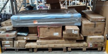 A large quantity of flat pack furniture/homeware and related items.