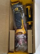 As new Dewalt angle grinder (DCG405FN) (Unit only).