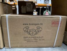 As new Braingain adjustable 32Kg dumbbell 570 x x270 x 300mm, Boxed.