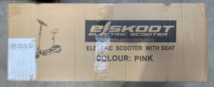 ESkoot Electric Scooter with Seat - Pink - Box Sealed (AGP1312)
