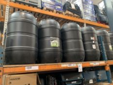 Eight Customer Return Water Butts 210L (Please Note These Items May Be Incomplete, Damaged Or Requir