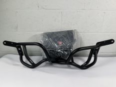 Two Moto Guard Engine Bars with two Compatible Bags (some paint chipping to the engine bars).