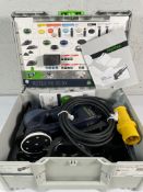 An as new Festool RO 90 DX Feq-Plus 110v Rotex sander GB systainer 16amp yellow plug 576262.
