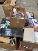 Assorted items to include stationery, small hardware and toiletries.