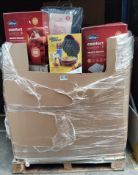 A pallet of customer returns and end of line stock from a well known supermarket chain.