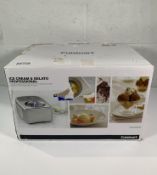 Cuisinart 1.5L ice-cream and gelato professional maker (box unsealed).