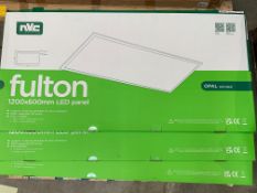 Three as new NVC Lighting Fulton Opal 400K, 220-240v, 1200x600mm.