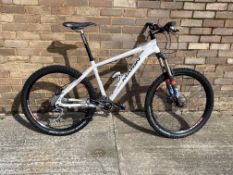 A pre-owned Marin Rocky Ridge mountain bike, aluminium triple butted frame, size medium, Fox Float A