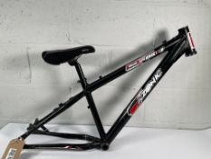 Pre-owned Azonic Dual Slalom DS1 Mountain Bike Frame with seat - Black.