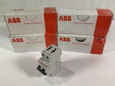 Four Boxes ABB Miniature Circuit Breakers(5 Units Per Box- 20 Units Total) (2CDS272001R0064) Boxes O