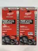Two as new Milwaukee Extreme Metal Blades Packs (48-39-0631) 30-9/16
