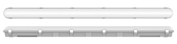 Four as new Kosnic TRE35F48-SCT Trent III 5ft Non-Corrosive Integrated Linear LED's 27-48W CCT/W Swi