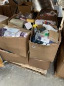 A pallet of miscellaneous items to include toiletries, beauty and tools.