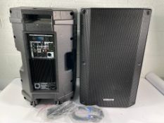 VONYX VSA150S 15 Inch Bluetooth Active DJ Speakers (pair) with some minor damage.