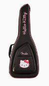 As new Fender x Hello Kitty Collaboration Electric Guitar Gig Bag, Black (stock image).