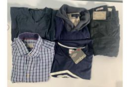 A quantity of men's pre-owned clothing and related items to include Eton, Versace. Ralph Lauren and
