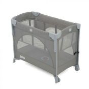 Joie Kubbie Sleep Travel Cot Foggy Grey. Preowned (Stock Image)