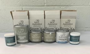 Autentico Versante matt nearly black paint 1L,, two Autentico Bio-Strip high quality paint, wax, var