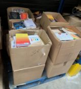 A large quantity of assorted as new and pre-owned books to include fiction, educational resources an