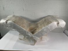 A Papilon Stone Coffee Table Base (with some minor damage). Base Only