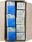 Sixteen as new Konica Minolta TNP79 Toner Cartridges (Assorted colours).