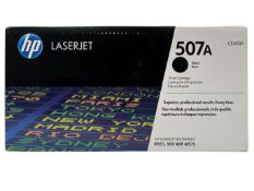 As new HP CE400A 507A Black Toner Cartridge (EAN: 884962554555).