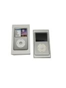Pre-owned Apple iPod Classic 6th Generation 160GB in Silver (M/N: MC293QB/A) with box and as new ear