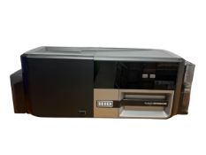 Pre-owned HID FARGO DTC5500LMX ID Card Printer and Laminator (Test card ribbon included. Indicates