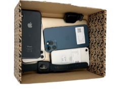 Assorted pre-owned Apple items (iCloud account locked, sold for parts only).