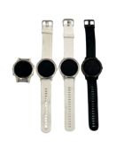 Four pre-owned Garmin Smartwatches (Untested, sold as seen).
