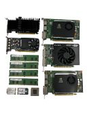 Assorted pre-owned computer parts (Sold as seen).