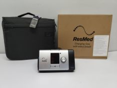 An as new ResMed Lumis 100 VPAP ST.