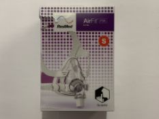An as new Resmed Airfit F20 full face mask for her, size small (REF: 64008).