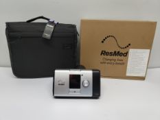 An as new ResMed Lumis 100 VPAP ST.