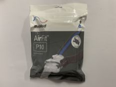 Five as new Resmed Airfit P10 Nasal Pillow Systems, EUR 1, size; small, medium, large (REF: 62901).