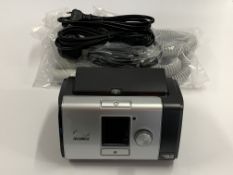 As new Resmed Lumis 150 VPAP ST A EU/UK 9 with accessories (REF: 28205).