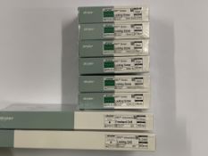 Eight as new Stryker items; 6x IMN Locking Screws (Diameter: 5mm- Length: 32.5/35/45/45/47.5/50mm),