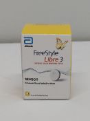 As new Abbott FreeStyle Libre 3 Continuous Glucose Monitoring Systems Sensor (EXP: 2025-08-31).